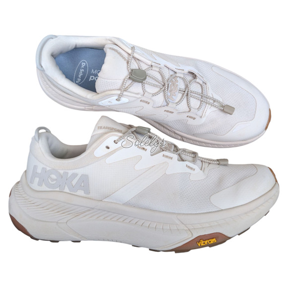 HOKA ONE ONE Transport Womens 10B Eggnog Neutral Commuter Lifestyle Sneaker - Picture 1 of 12